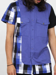 BLOCKED SHIRT - BLUE