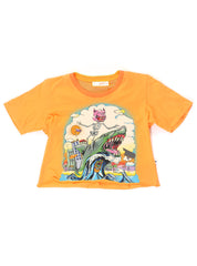 DAY TEE - PIG SURFER - ORANGE