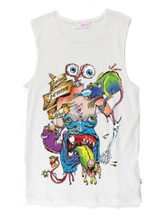 FOLDER TANK - EATEN - WHITE