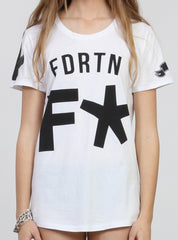 NIGHT TEE - F**N WHITE