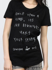 NIGHT TEE - ONCE UPON - BLACK