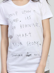 NIGHT TEE - ONCE UPON - WHITE