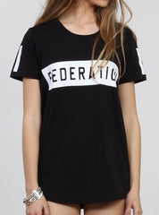 NIGHT TEE - OUR CUP BLACK