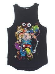 PLAZA SINGLET - EATEN - BLACK