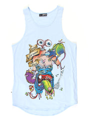 PLAZA SINGLET - EATEN - BLUE