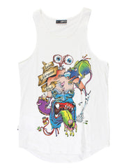 PLAZA SINGLET - EATEN - WHITE