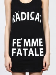 POTSY DRESS - FEMME FATALE - BLACK
