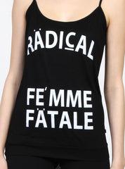 RAINBOW SINGLET - FEMME FATALE - BLACK
