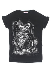 SING TEE - SKETCHY BUNNY - BLACK