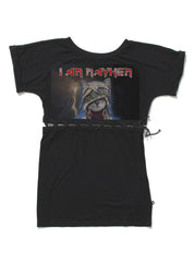 SPLIT LACE DRESS - BLACK