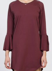 BELL DRESS PLUM