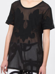 BLOOM TEE BLACK