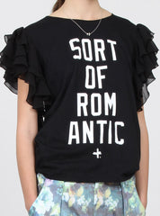 BUTTERFLY TOP - SORT OF ROMANTIC BLACK
