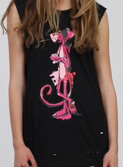 MINUTE TANK - PINK PANTHER BLACK