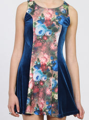 PRINCESS DRESS MUSK/TEAL