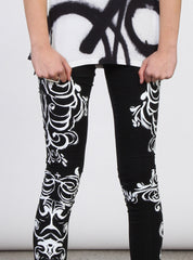 RENAISSANCE LEGGINGS black/white