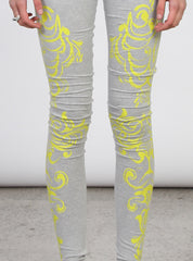 RENAISSANCE LEGGINGS Grey/Yellow