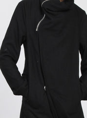 WRAP COAT BLACK