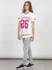 NIGHT TEE - NO26 WHITE/PLUM