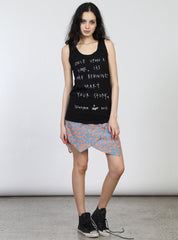 ACE SINGLET - ONCE UPON - BLACK
