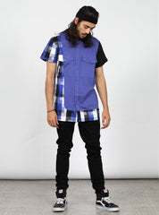 BLOCKED SHIRT - BLUE