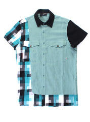 BLOCKED SHIRT - GREEN