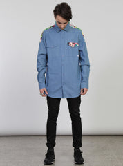 GROUND SHIRT BLUE