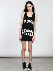 POTSY DRESS - FEMME FATALE - BLACK