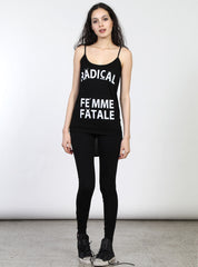 RAINBOW SINGLET - FEMME FATALE - BLACK