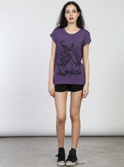 SING TEE - SKETCHY BUNNY - PURPLE