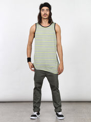 SLANTED SINGLET - YELLOW