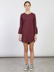 BELL DRESS PLUM