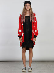 HUGS CARDIGAN Red
