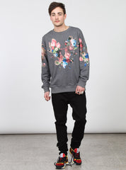 IN BLOOM CREW CHARCOAL