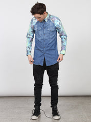 LS COMA SHIRT - BRUSHED LIGHT BLUE