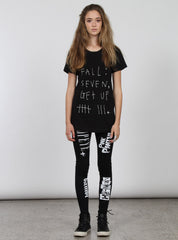 NIGHT TEE - FALL SEVEN GET UP 8 BLACK
