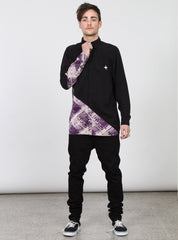 SWIPE SHIRT BLACK/PURPLE