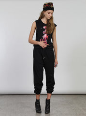 TANK GIRL SUIT - PINK PANTHER BLACK