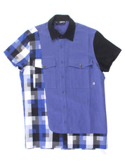 BLOCKED SHIRT - BLUE