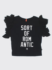 BUTTERFLY TOP - SORT OF ROMANTIC BLACK