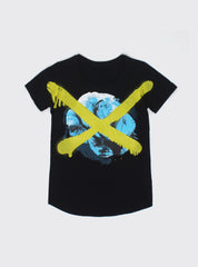 NIGHT TEE - ANTI ROSE BLACK