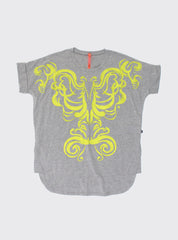 OVAL DRESS - RENASSIANCE SKELETON GREY MARLE