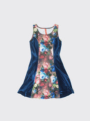 PRINCESS DRESS MUSK/TEAL