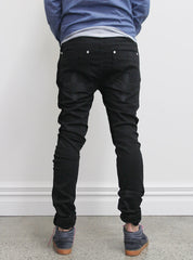 ROCCO JEAN - EMB D PLUS - BLACK / BLACK