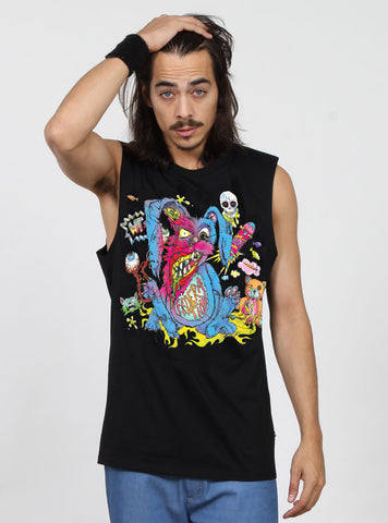 ATLAS TANK - PSYCHO BUNNY - BLACK
