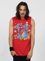 ATLAS TANK - PSYCHO BUNNY - RED