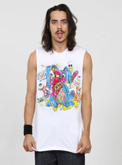 ATLAS TANK - PSYCHO BUNNY - WHITE