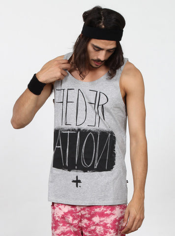 AYE SINGLET - FEDERATION STROKE - GREY