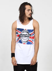 AYE SINGLET - GOD SAVE THE MEAN - WHITE