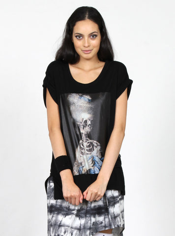 SING TEE - LADY SKELETON - BLACK